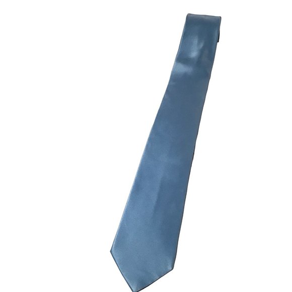 Stafford Performance Silk Blue Standard Neck Tie 60 x 3.5 Retro Street Club Luxu - Picture 2 of 5